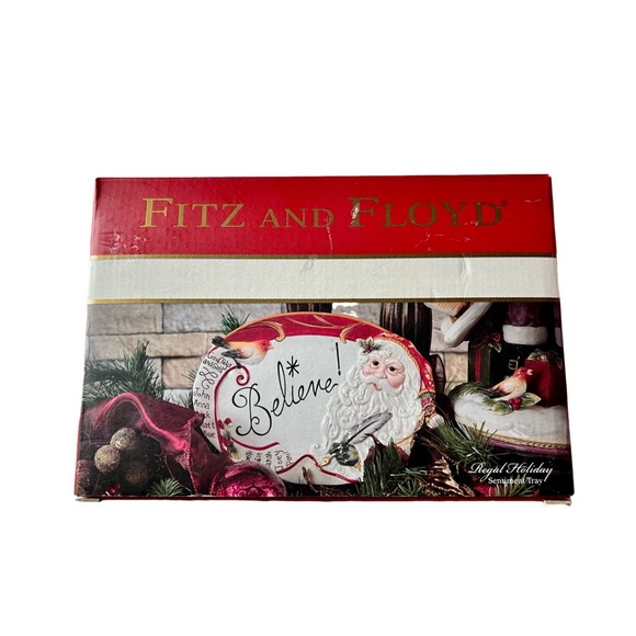 Fitz and Floyd Regal Holiday Sentiment Tray. - Picture 11 of 14